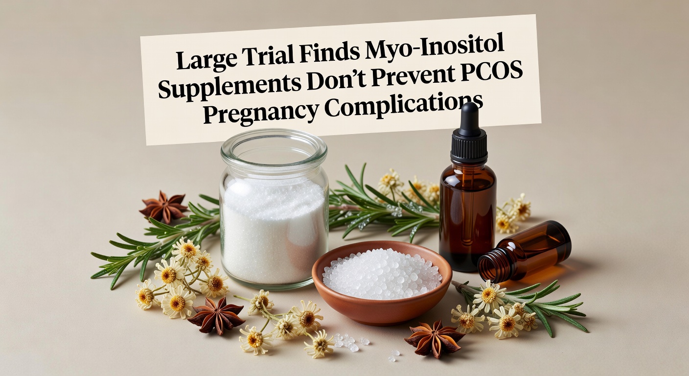 Image for JAMA Trial Shows Myo-Inositol Ineffective for PCOS Pregnancy Outcomes