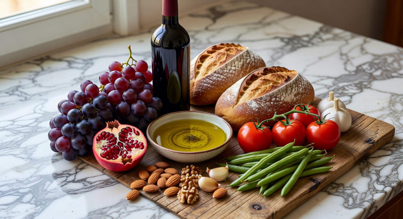 Image for Moderate Wine Within Mediterranean Diet Associated With 33% Lower Mortality Risk
